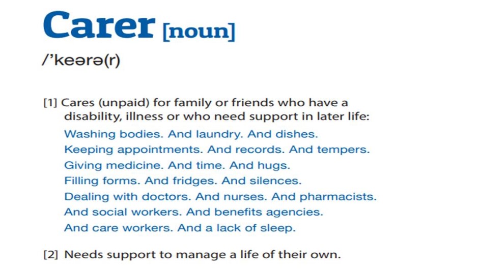 Definition of a Carer