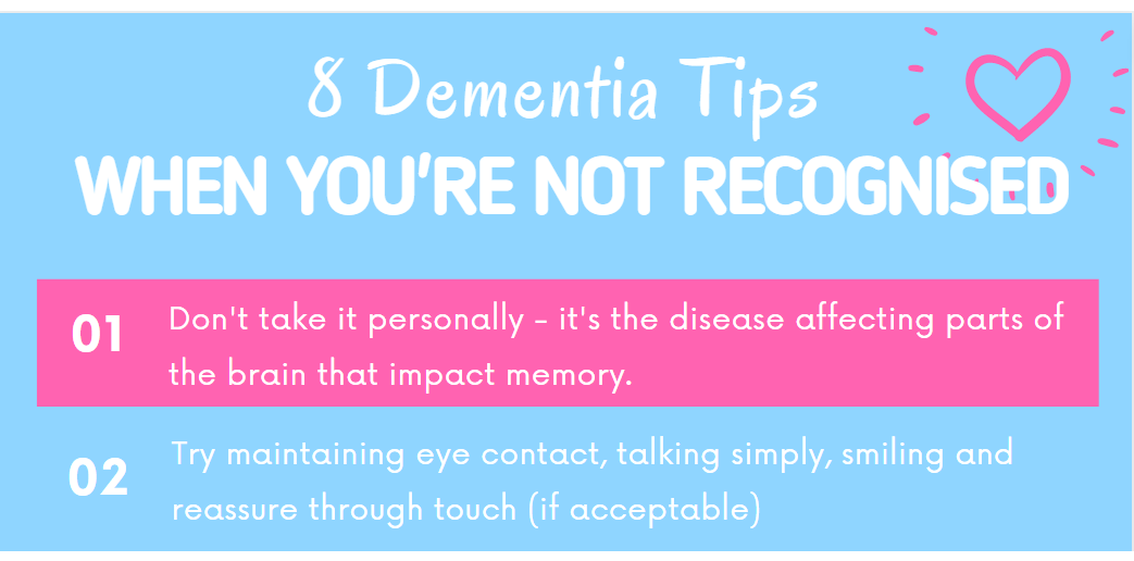 8 Dementia Tips when you're not recognised