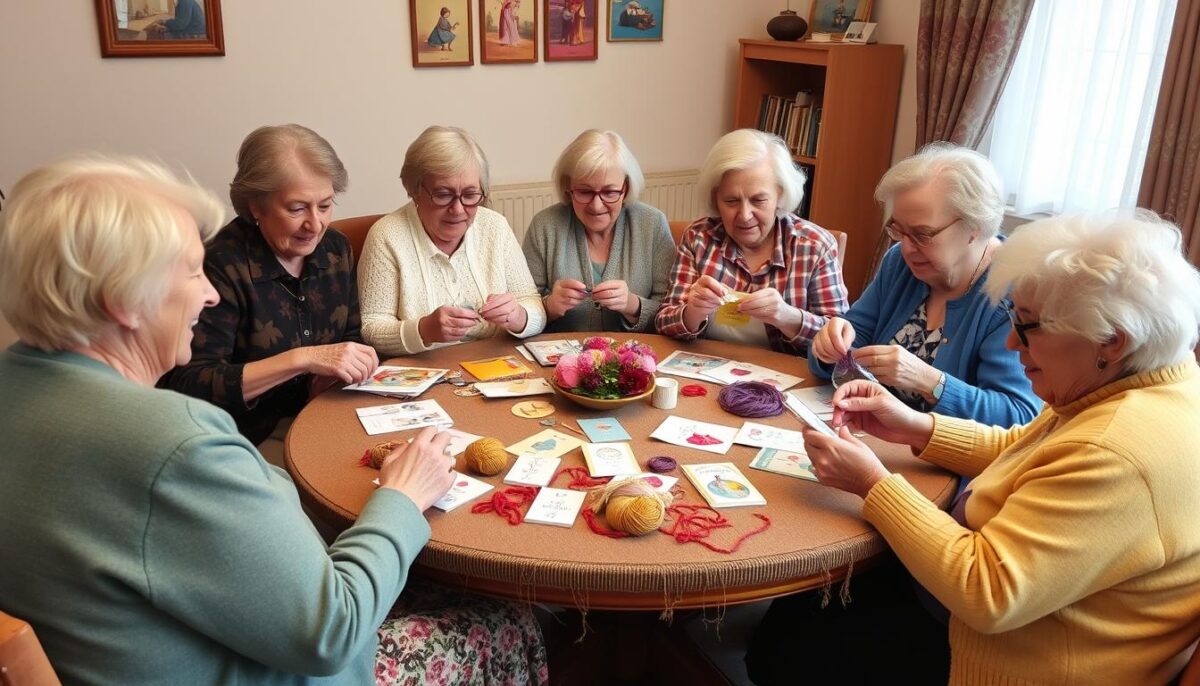 Craft Ideas for Dementia -making creating cards