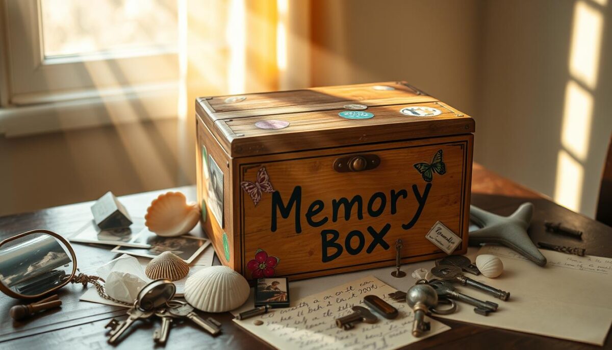 making a memory box for dementia