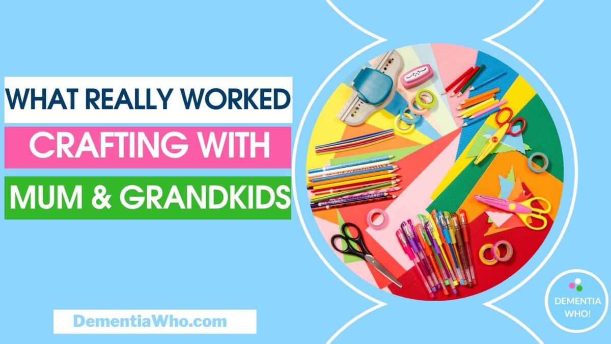 crafting with Mum and grandkids